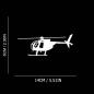 Preview: Sticker creativ Helicopter white