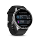 Preview: Garmin D2 Air X15, Silver with Black Silicone Band