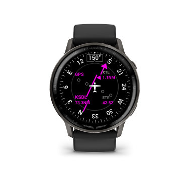 Preview: Garmin D2 Air X15, Slate with Black Silicone Band