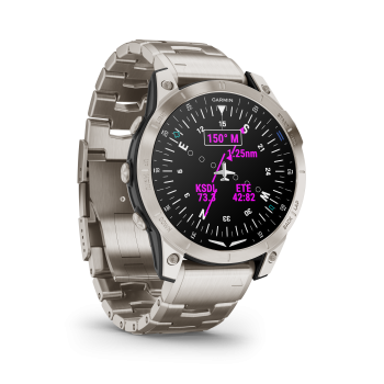 D2™ Mach 1 Aviator Smartwatch with Vented Titanium Bracelet