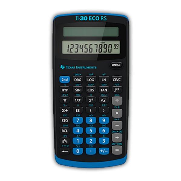Taschenrechner TI-30 eco RS Mit leistungsstarker Solarzelle Anylite