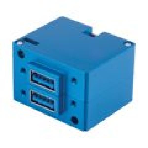 Mid-Continent USB Charger, Dual Port, True Blue Power, USB-A, 10-32 VDC in, Rear Connector, Lighted