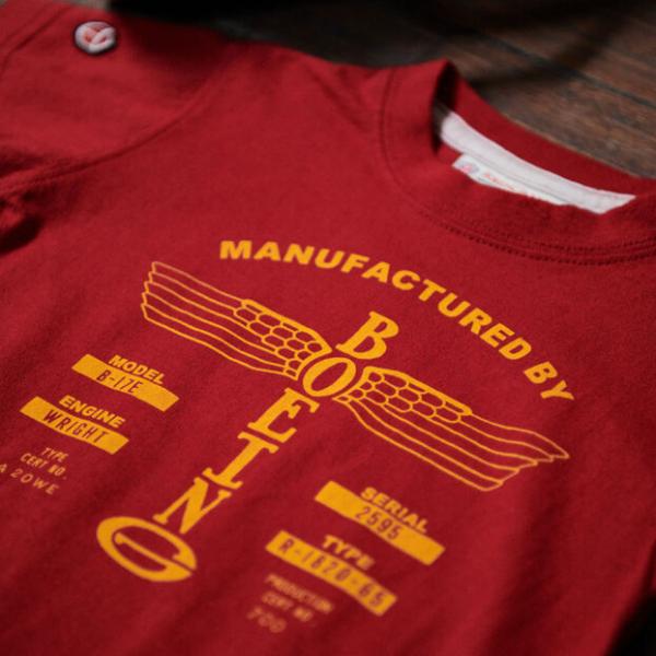 Childrens Boeing T-Shirt - Heritage Red