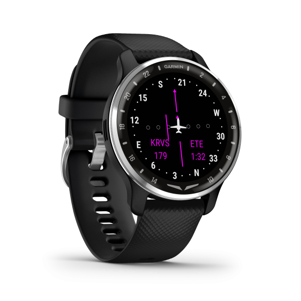 Garmin D2 Air X10, GPS, Black + Passivated, WW/EMEA/ANZ